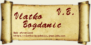 Vlatko Bogdanić vizit kartica